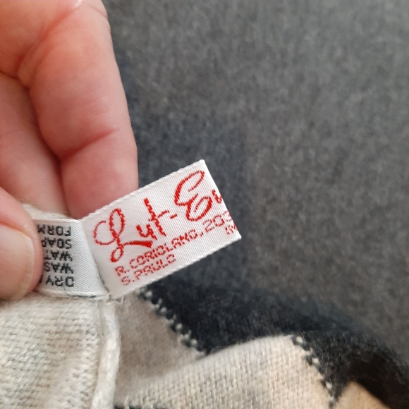 Cashmere Argyle turtleneck - Picture 4 of 4